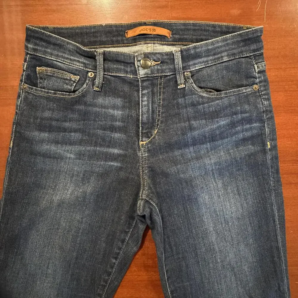 Joe's Jeans The Icon Ankle Mid Rise Skinny Jeans Chandra Blue Denim Size 27 - Picture 4 of 15